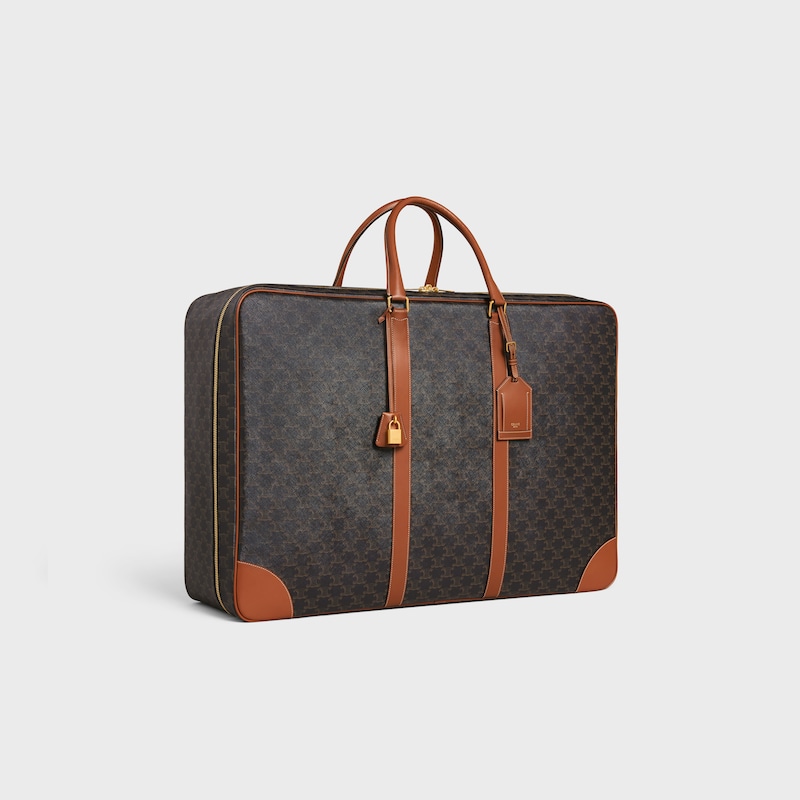 Soft Luggage 70 in Triomphe Canvas and Calfskin - TAN - HAND-PICKED GIFTS - 1 | CELINE