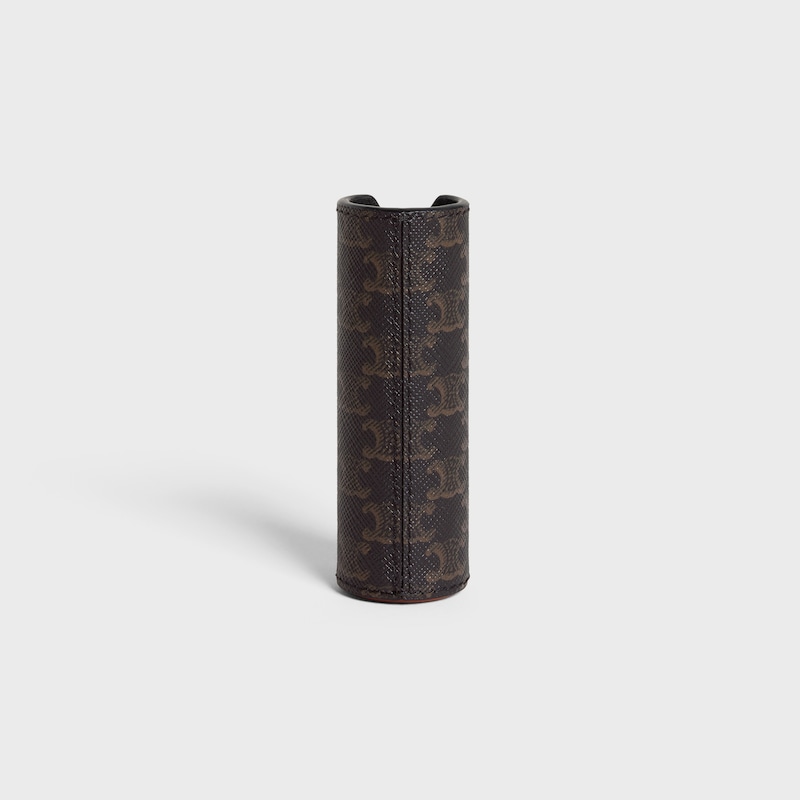 TRAVEL SPRAY Case in Triomphe Canvas and Calfskin - BLACK - TRAVEL SPRAYS - 1 | CELINE