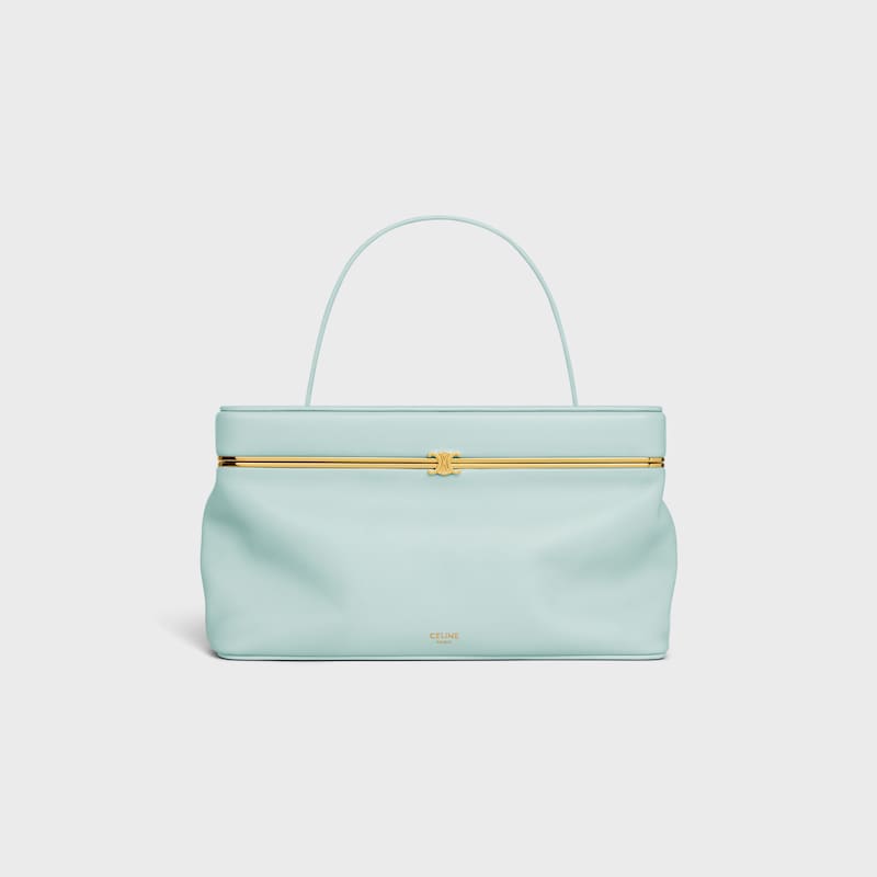 EAST WEST TRIOMPHE FRAME Veau Souple - Bleu poudr&eacute; - SACS &Agrave; MAIN - 1 | CELINE