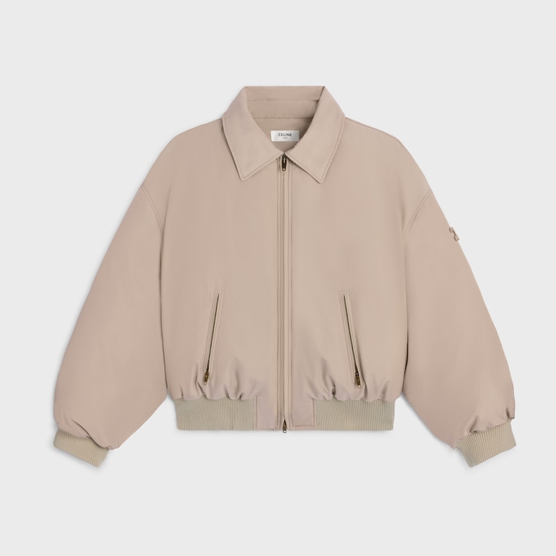 CHAQUETA ACOLCHADA DE NAILON - BEIGE -  - 1 | CELINE