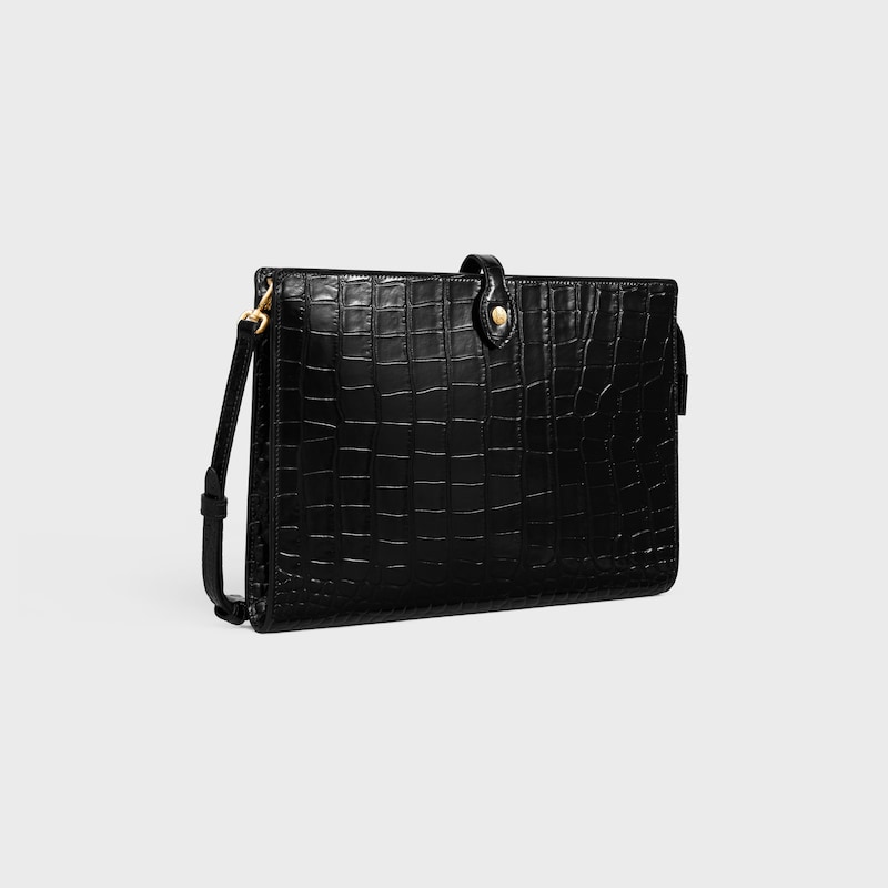 notebook moyen modèle  VEAU embossé façon crocodile - Noir - SACS À MAIN - 1 | CELINE