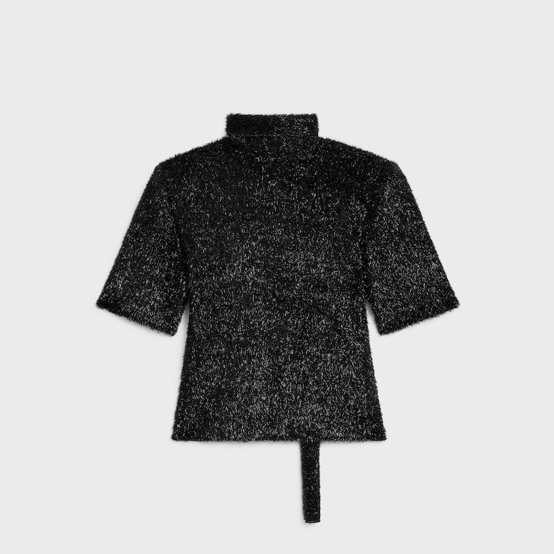 top IN lurex - NOIR BRILLANT -  - 1 | CELINE