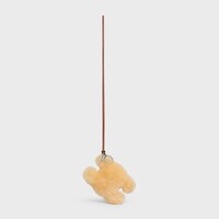 TRIOMPHE羊毛革及光滑牛皮革絨球鑰匙圈 - 天然色 - TECH飾品 - 1 | CELINE