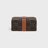 Small Jewels Case in Triomphe Canvas and Calfskin - TAN - ESSENTIAL GIFTS - 3 | CELINE