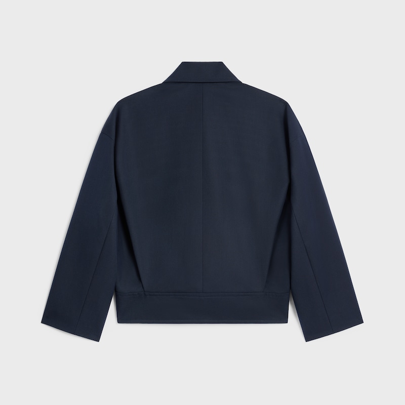 jacket IN cotton wool gabardine - NAVY -  - 1 | CELINE