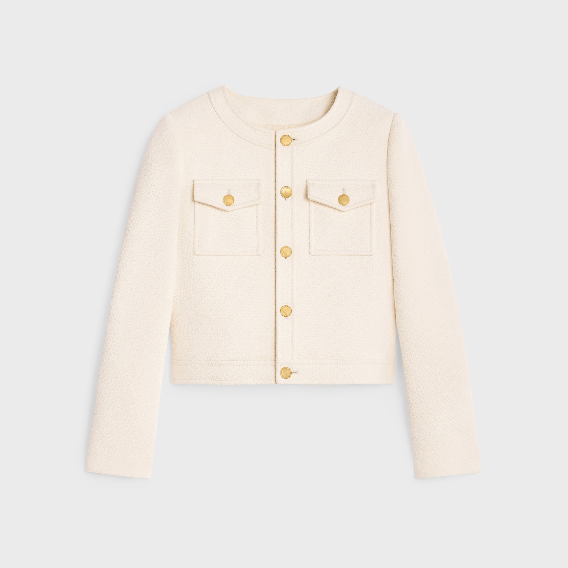◆CELINE◆ DANI JACKET IN BOUTIS COTTON ジャケット dani jacket in boutis cotton - CREME | CELINE