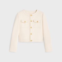 dani jacket in boutis cotton - CREME -  - 1 | CELINE