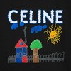 regular t-shirt IN cotton jersey - BLACK / MULTICOLOR -  - 4 | CELINE