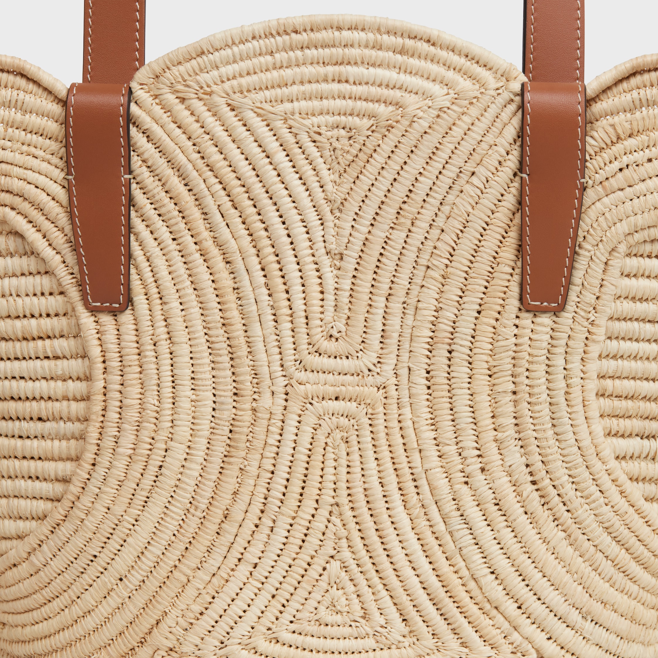 CELINE 25-26AW ラフィア編み パニエ バッグ CELINE】直営/正規店 クラシックパニエ ラフィア バッグ 2色