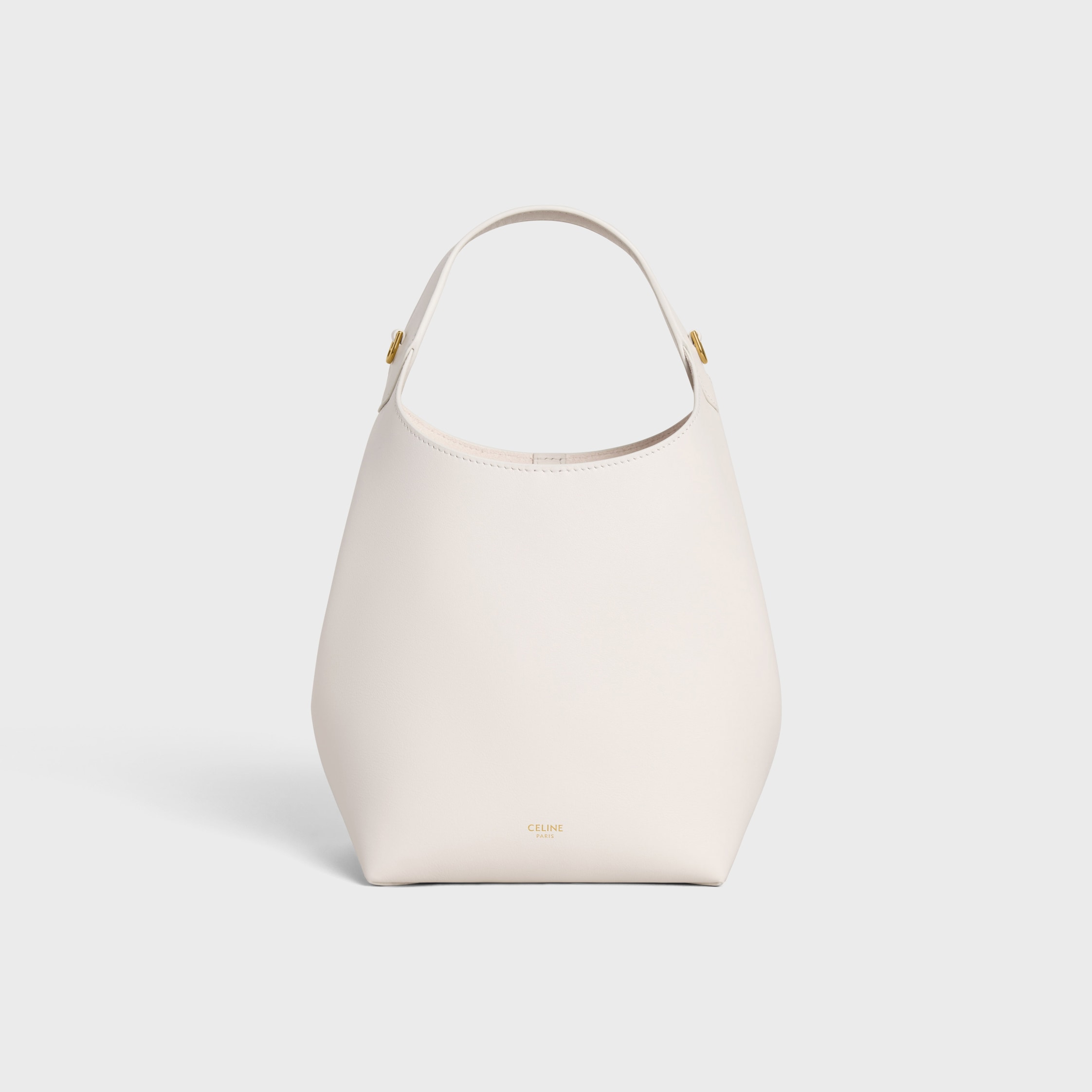 SMALL HOBO IN SUPPLE SMOOTH CALFSKIN - RICE | CELINE