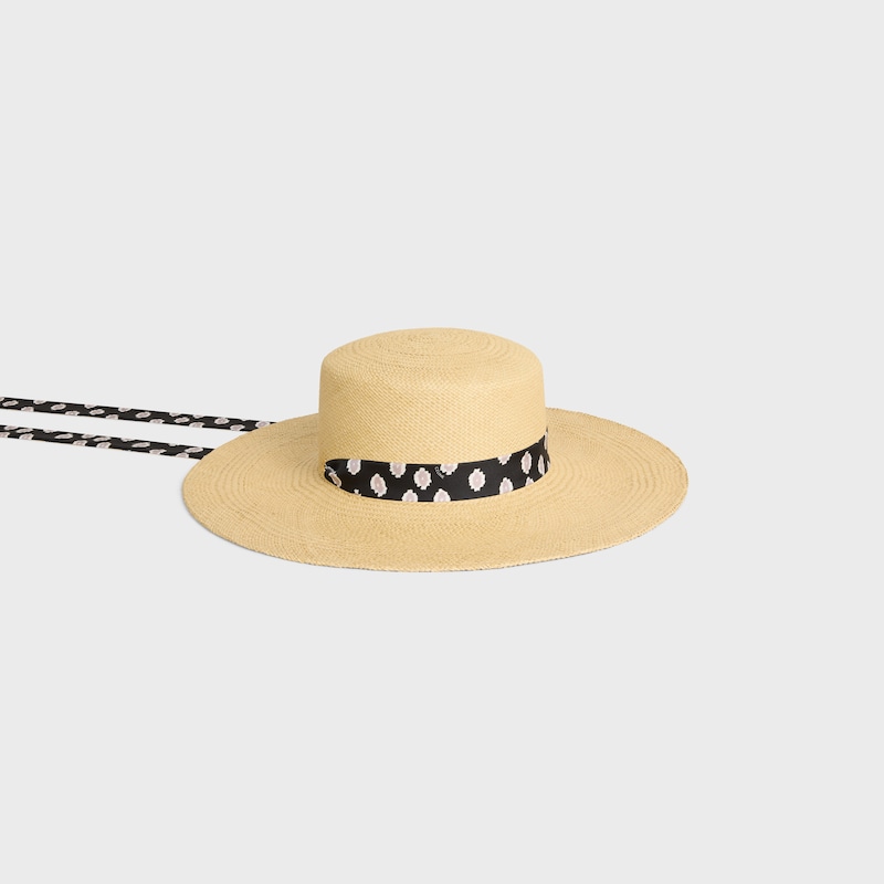 ribbon hat IN straw - NATURAL -  - 1 | CELINE