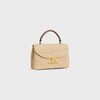 TEEN NINO BAG IN Raffia and calfskin - NATURAL / TAN - TOP-HANDLE BAGS - 2 | CELINE