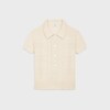 cardigan in pointelle cashmere - OFF WHITE -  - 1 | CELINE