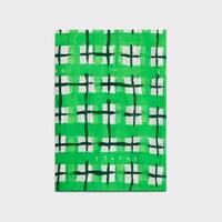 pareo IN tartan cotton - GREEN/WHITE -  - 1 | CELINE