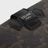 파인 스트랩 지갑 - 트리옹프 캔버스 & 램스킨 - 블랙 - GIFT FINDER - 1 | CELINE