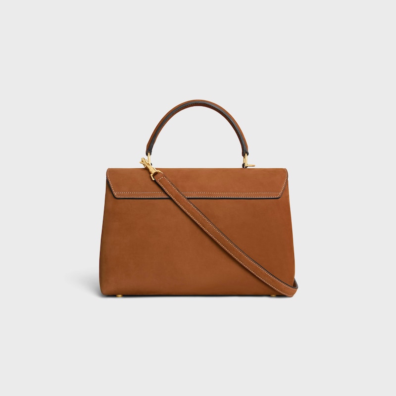 BOLSO NINO MEDIANO DE PIEL DE BECERRO NUBUCK - CAMEL - BOLSOS CON ASA SUPERIOR - 1 | CELINE