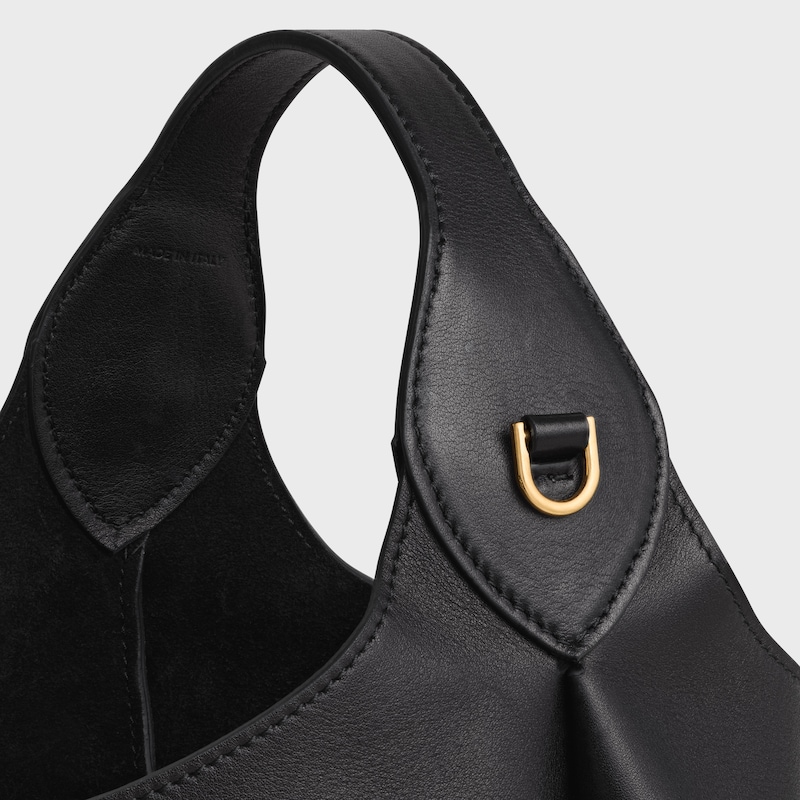 SMALL HOBO IN SUPPLE SMOOTH CALFSKIN - BLACK - SHOULDER BAGS - 1 | CELINE