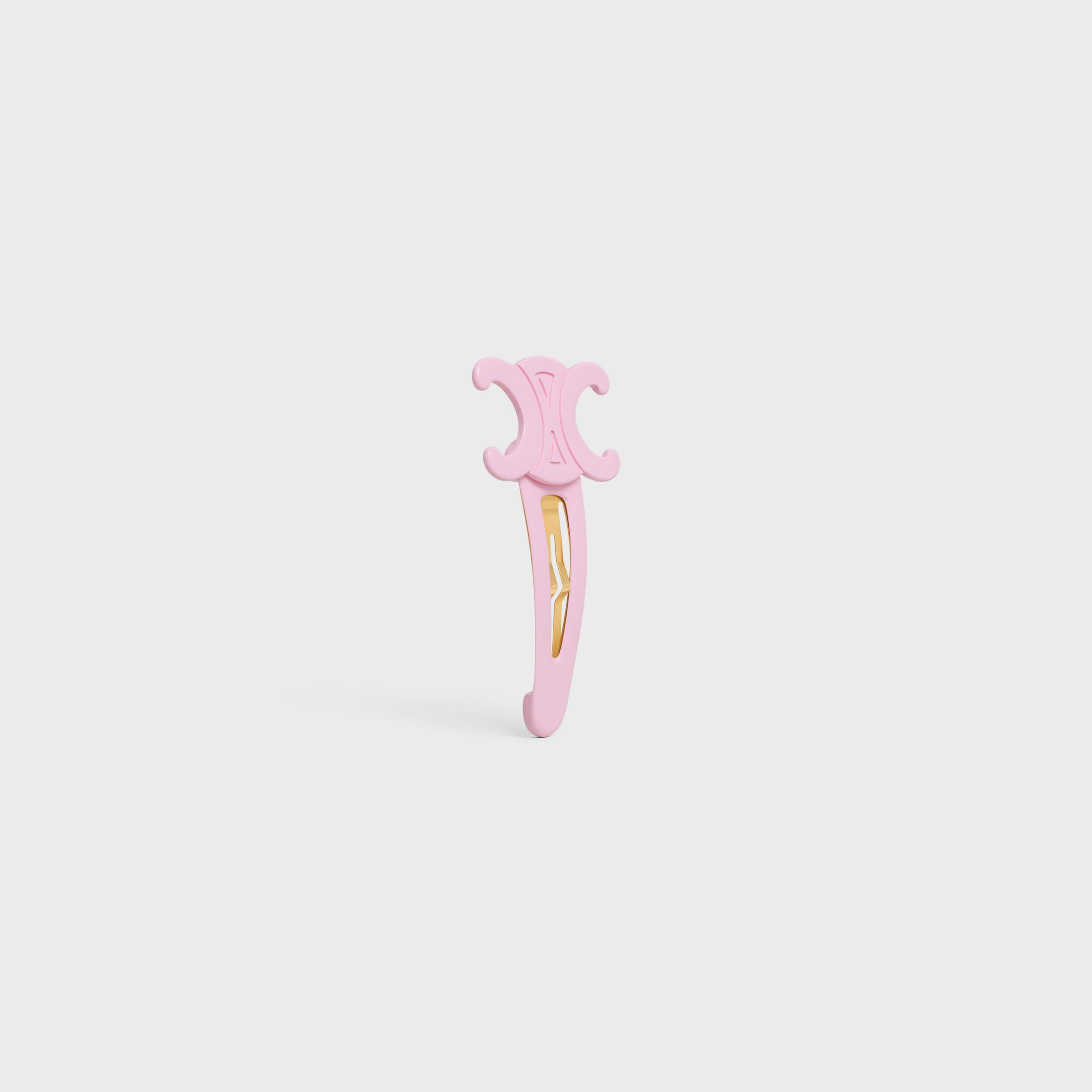 Celine Large Snap Hair Clip in Acetate and Steel - PASTEL