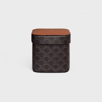Large Box in Triomphe Canvas and Calfskin - TAN - HOME - 1 | CELINE