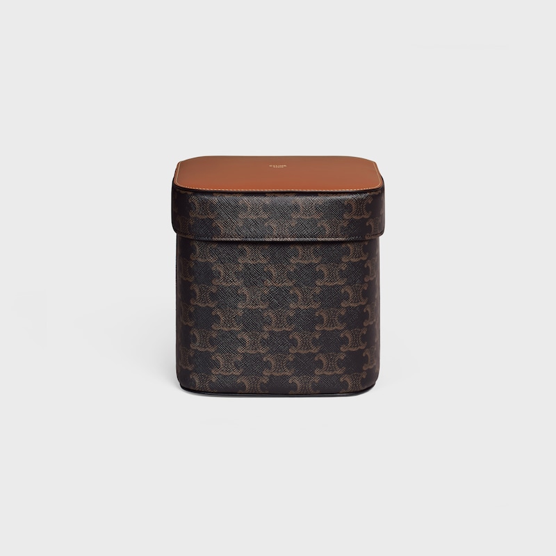 Triomphe帆布及小牛皮大型盒 - 棕黃色 - 家居系列 - 1 | CELINE