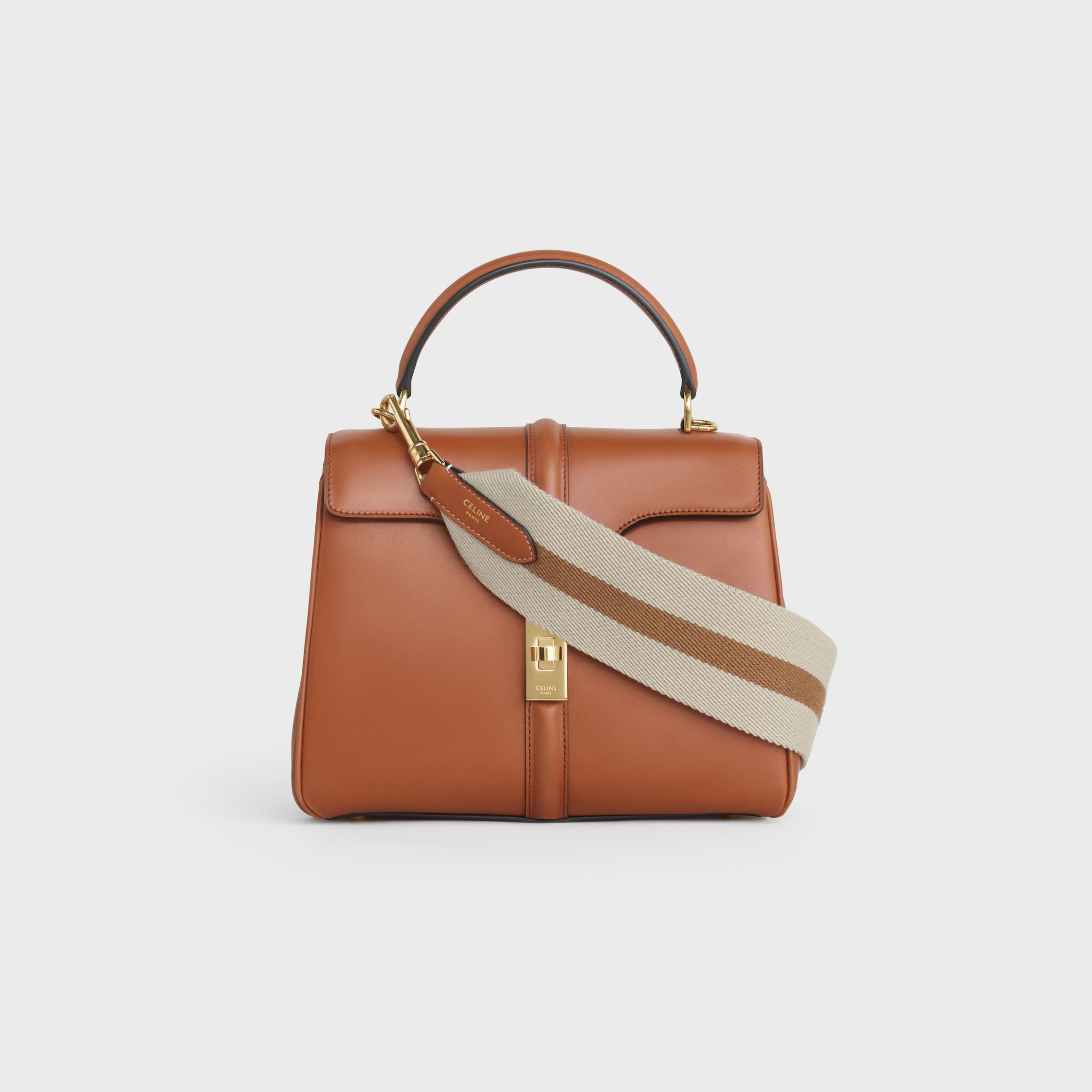 CELINE 【入手困難】★CONTI★SUPPLE GRAINED CALFSKIN★全色 CELINE CONTI BAG IN SUPPLE GRAINED CALFSKIN - TAN | CELINE