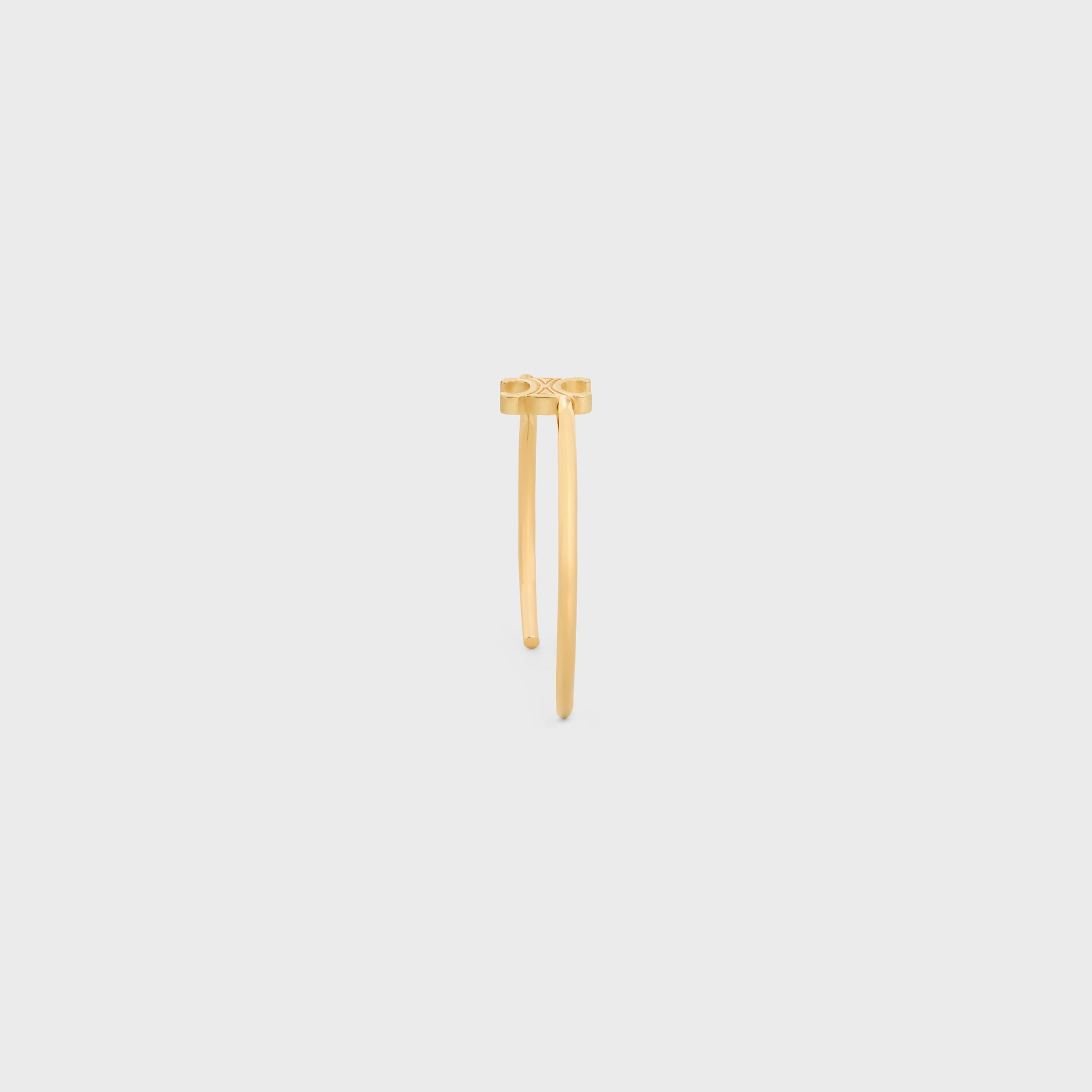 【CELINE】TRIOMPHE ASYMMETRIC CUFF ブレスレット TRIOMPHE ASYMMETRIC CUFF IN BRASS WITH GOLD FINISH - GOLD
