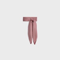 scarf in triomphe chain silk twill - ROSEWOOD/PINK/IVORY -  - 1 | CELINE