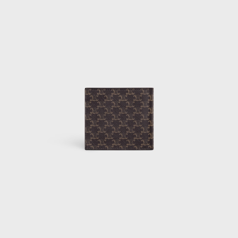 Bi-fold card holder IN Triomphe Canvas - Black - CAMPAIGN HAUTE PARFUMERIE - 1 | CELINE