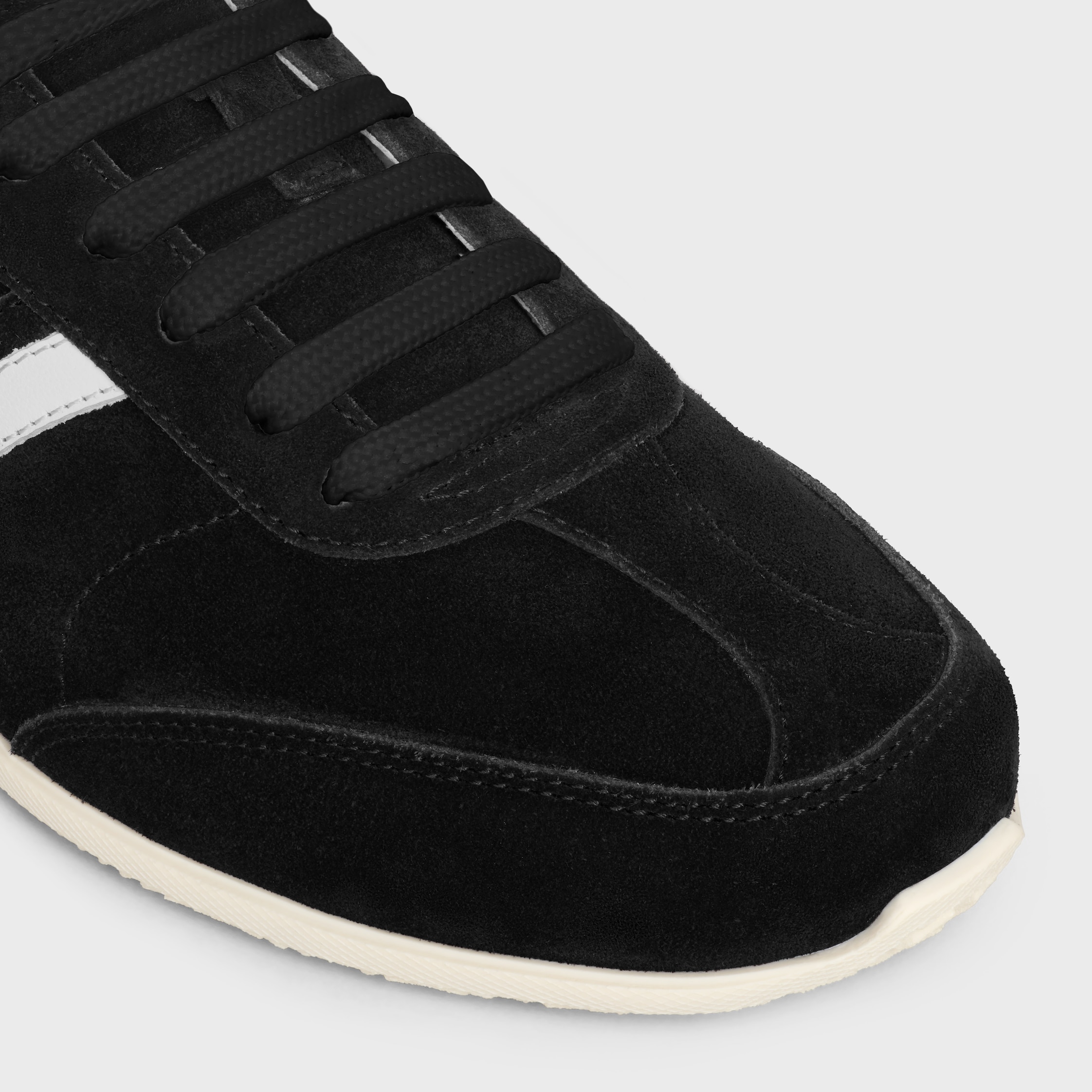 CELINE JOGGER LOW LACE-UP SNEAKER WITH TRIOMPHE IN SUEDE