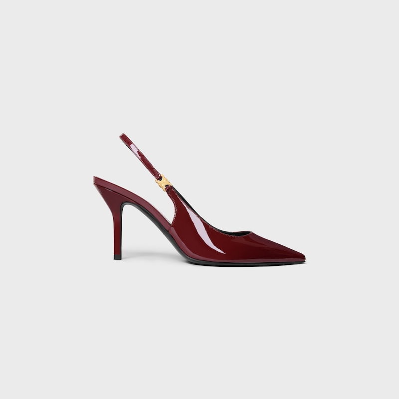 JUDY - TRIOMPHE PUMP IN PATENT CALFSKIN - BURGUNDY -  - 1 | CELINE