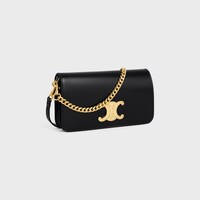 MULTIPOCHETTE IN SHINY CALFSKIN - BLACK - WALLETS ON CHAIN - 2 | CELINE