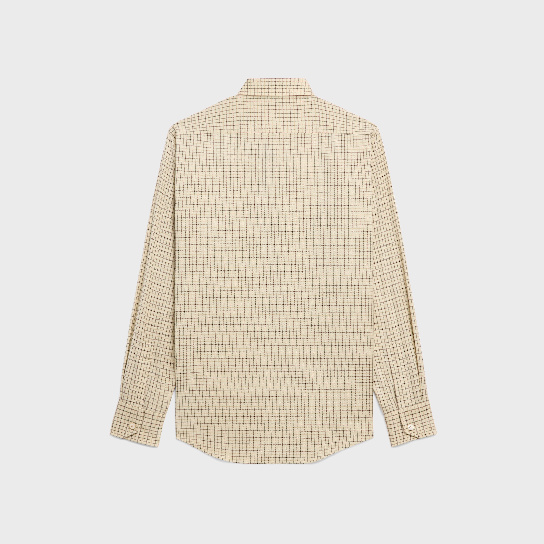 ボンビーさん専用 CELINE ニット& BURBERRY チェックシャツ Burberry Shirt Beige Mens Burberry