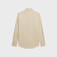 loose shirt in checked cotton - BEIGE/CAMEL/MARRON -  - 2 | CELINE