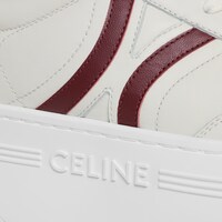 CELINE 백 트리옹프 및 웨지 아웃솔 블록 스니커즈 - 카프스킨 - 밀크/다크 버건디 -  - 1 | CELINE