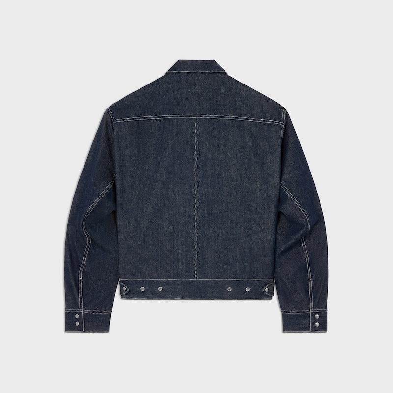 jacket IN cotton denim - RINSED -  - 1 | CELINE