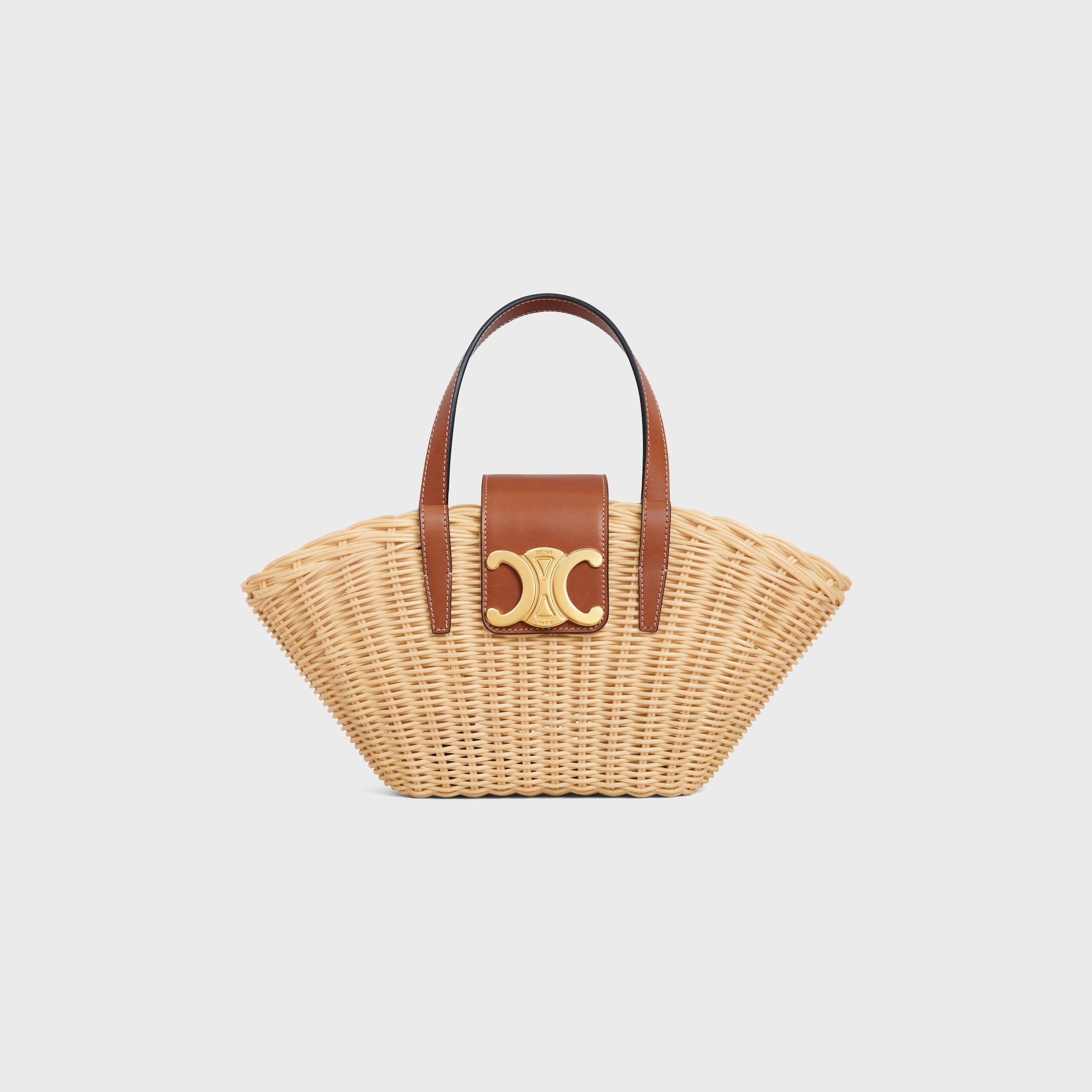 24新 CELINE スモール ブレーデッド クラシックパニエ ラフィア org.jpg