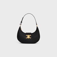 MEDIUM AVA TRIOMPHE BAG IN smooth Calfskin - BLACK - THE TRIOMPHE BAG - 1 | CELINE