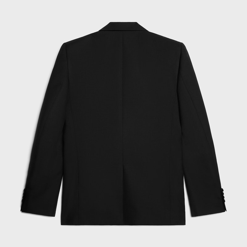veste classique gabardine laine - Noir -  - 1 | CELINE