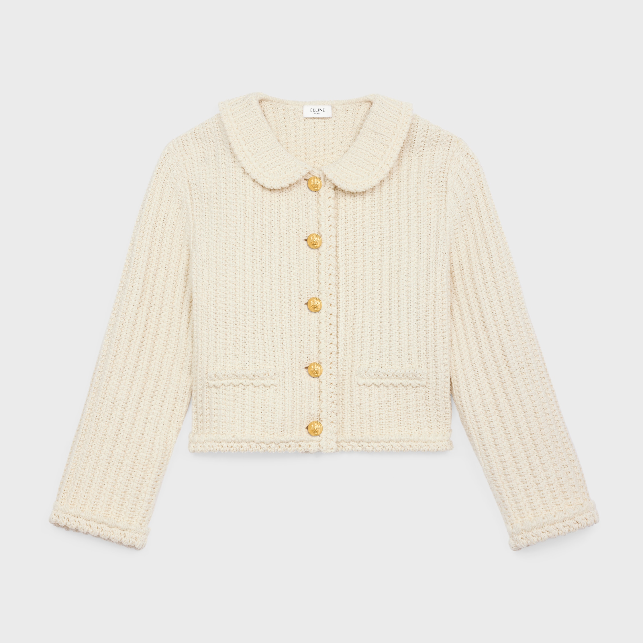CELINE☆コットンカーディガンジャケット RV0410094-01OW_1_SUM25_W.tif