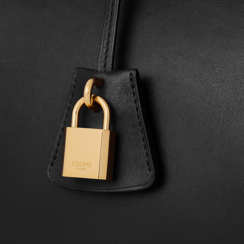 CELINE CONTI BAG in natural calfskin - BLACK - MORE LINES - 1 | CELINE