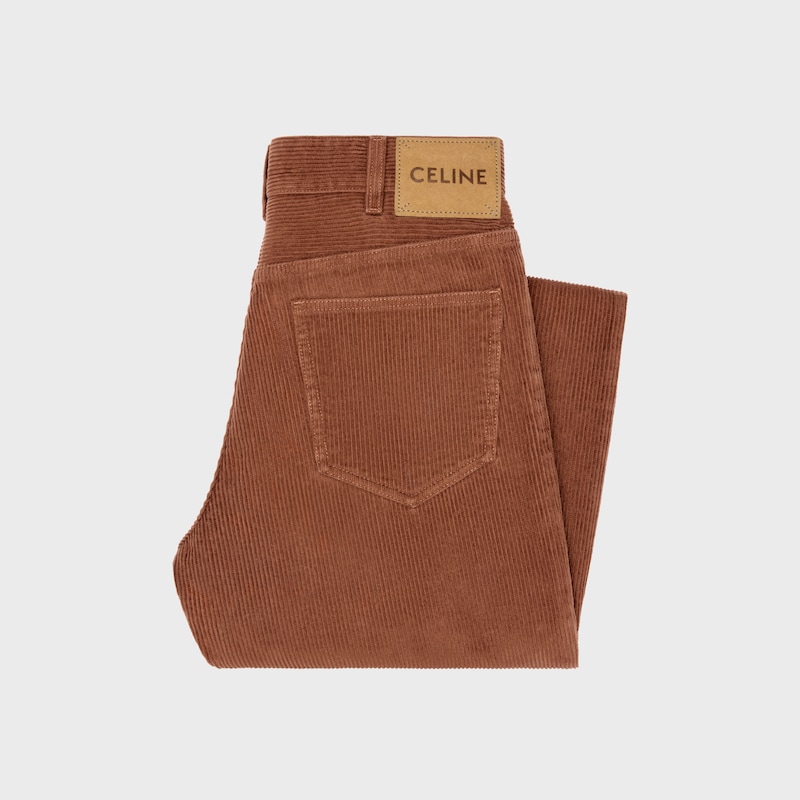 VAQUEROS JOLENE DE PANA - LAVADO A LA PIEDRA TEJA CLARO -  - 1 | CELINE