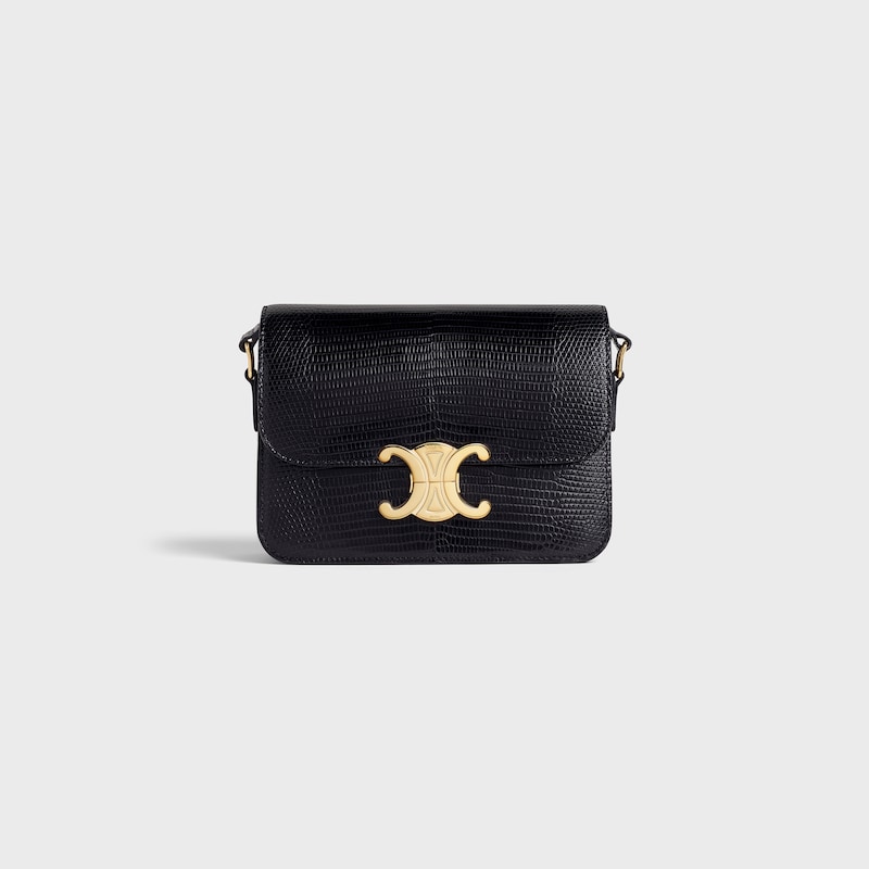 Sac Triomphe Teen Modèle Lézard - Noir - GIFT FINDER - 1 | CELINE