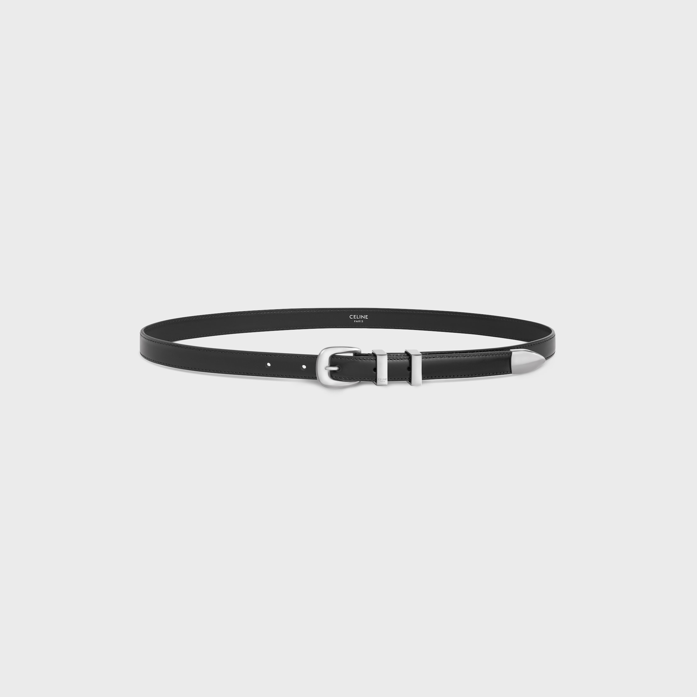 セリーヌ　CELINE スモールトリオンフ　ベルト　トリヨンレザー　18mm スモール 18MM トリオンフ ベルト / トリヨンレザー - ブラック