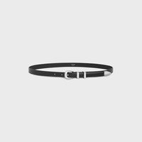 SMALL 18MM WESTERN BELT IN Taurillon Leather - BLACK -  - 1 | CELINE