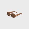 Triomphe 01 Sunglasses in Acetate - CAMEL -  - 3 | CELINE
