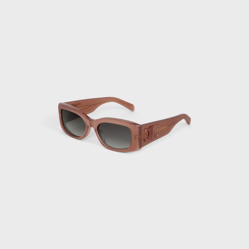 Triomphe XL 01 sunglasses in Acetate - Dark Blush -  - 1 | CELINE