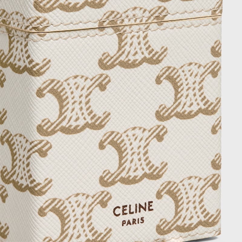 Case 1 perfume 100ml in Triomphe Canvas - WHITE - CELINE MAISON - 1 | CELINE