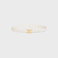 Medium 25MM Triomphe Belt in Taurillon Leather - RICE -  - 1 | CELINE