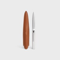 Letter Opener in Steel and calfskin CASE - TAN - SMALL GIFTS - 1 | CELINE