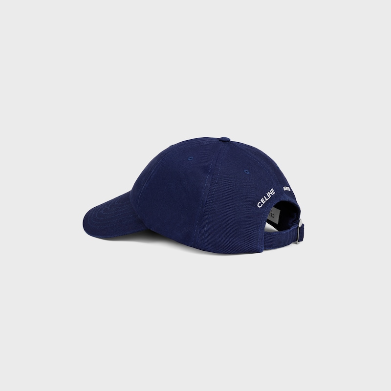 vivienne cap IN cotton twill - NAVY / WHITE -  - 1 | CELINE